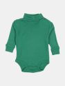 Baby Cotton Turtleneck Bodysuit - Green
