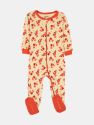 Baby Footed Wild Animals Pajamas - Fox Beige