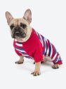 Dog Stripes Pajamas - red-white-blue