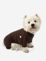 Dogs Solid Color Neutral Pajamas - Brown