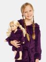 Girl And Doll Fleece Hooded Robe Colors
