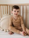 Kids Neutral Solid Color Thermal Pajamas