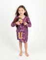 Matching Girl & Doll Nightgowns - Purple-Dinosaur