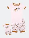 Matching Girl & Doll Short Animal Pajamas - Horse-Light-Pink