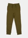 Solid Boho Color Drawstring Pants - Olive-green