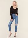 501 Distressed High Rise Cropped Skinny Jeans