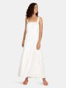 First Light Dress - Natural/White Stripe - Natural/White