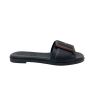 Gena Leather Flat Sandal