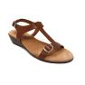 Greco wedge leather sandal