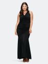 Ruched Sleeveless Top and Maxi Skirt - Black