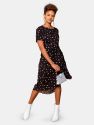 The Everyday Ruched Dress - Delia Dot