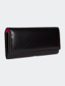 Black & Fuchsia Continental Wallet