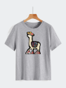 Confident Llama T-Shirt - Grey