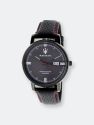 Maserati Men's Eleganza R8851130001 Black Leather Quartz Fashion Watch - Black
