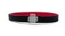 Reversible Signature Belt 25 mm - Red & Black | Silver Buckle