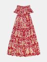 Women's Genevieve Off-The-Shoulder Maxi Dress Ikat - Red