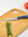 Michael Graves Design Comfortable Grip 5 inch Stainless Steel Utility Knife, Indigo