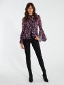 Divya Bell Sleeve Lace Insert Top
