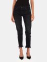 Staley Mid Rise Cropped Tapered Jeans - Black