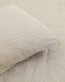 Railroad Stripe Linen And Ivory And Black Cotton Queen Comforter Set