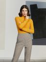 Turtleneck Knit Sweater - Mustard Yellow