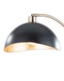 Nova of California Luna Bella 24" Table Lamp in Weathered Brass and Matte Black/gold Leaf Shade with Dimmer Switch