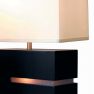 Nova of California Zen Reclining Table Lamp 19" Dark Brown Brushed Nickel