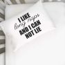 I Like Long Naps and I Can Not Lie Toddler Pillowcase - White