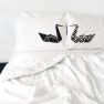 Kissing Origami Swans Couples' Pillowcases