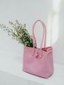 Darla Recycled Plastic Woven Tote - Bubblegum Pink
