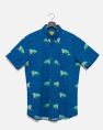 Under The Sea Printed Casual Button-Down Short Sleeve Shirt