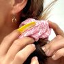 Fast Hair Drying Microfiber Scrunchies Pink (2 Pack)