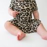 Lana Leopard Tan Short Sleeve Twirl Skirt Bodysuit