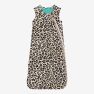 Lana Leopard Tan Sleeveless Ruffled Sleep Bag - 1.0 Tog