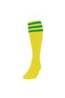 Precision Childrens/Kids Football Socks (Yellow/Emerald Green) - Yellow/Emerald Green