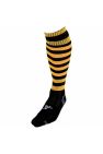 Precision Childrens/Kids Pro Hooped Football Socks (Black/Amber Glow) - Black/Amber Glow