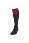 Precision Unisex Adult Football Socks (Black/Red) - Black/Red