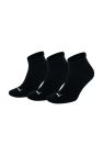 Puma Trainer Socks 3 Pair Pack / Mens Socks (Black) - Black