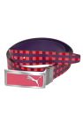 Womens/Ladies Shift Enamel Leather Belt - Red - Red