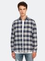 Forrest Button Down Shirt - Grey/Navy/Brick