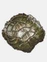 Sea Turtle 19" Gilded Glass Centerpiece - Green/Gold