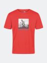 Regatta Mens Fingal Slogan Cycling T-Shirt - Fiery red