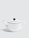Line Matte Medium Teapot - White/Black