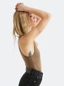 Women's Soft Stretch Modal V-Neck Bodysuit