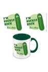 Inner Two Tone Pickle Rick Mug - Green/White