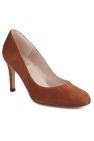 Womens/Ladies Fermo Suede Court Shoes - Brown - Brown