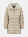 Girls' Mia Coat with Faux Fur Collar - Shell Beige