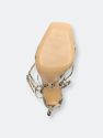 Vikki Snake-Embossed Leather Sandal