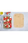 Seasons Roby Bamboo Lunch Box (Clear/Brown) (One Size)