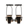 Ophilia Black Lace-Up High Sandal